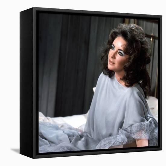 Under Milk Wood by Andrew Sinclair with Elizabeth Taylor, 1972 (photo)-null-Framed Stretched Canvas