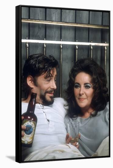 Under Milk Wood by Andrew Sinclair with Peter O'Toole and Elizabeth Taylor, 1972 (photo)-null-Framed Stretched Canvas