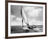 Under sail, Sydney Harbour-null-Framed Art Print