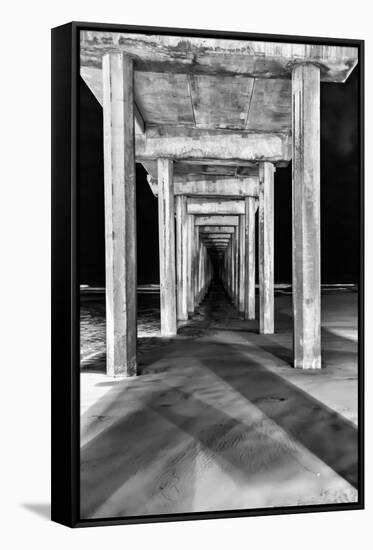 Under Scripps Pier-Lee Peterson-Framed Stretched Canvas