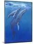 Under Sea Whales I-Tim O'toole-Mounted Art Print