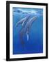 Under Sea Whales I-Tim O'toole-Framed Art Print