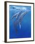 Under Sea Whales I-Tim O'toole-Framed Art Print