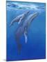 Under Sea Whales I-Tim O'toole-Mounted Art Print