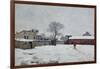 Under Snow: the Farmyard at Marly-Le-Roi, 1876-Alfred Sisley-Framed Giclee Print