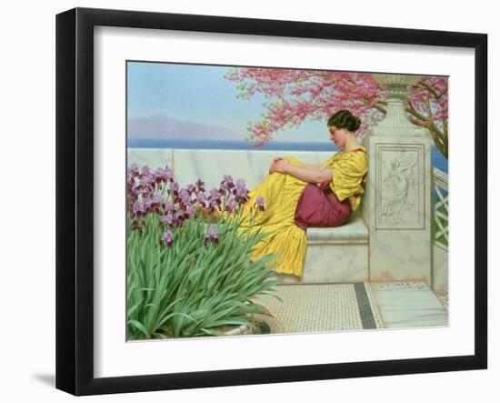 Under the Blossom that Hangs on the Bough, 1917-John William Godward-Framed Giclee Print