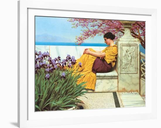 Under The Blossom That Hangs On The Bough, c.1917-John William Godward-Framed Art Print