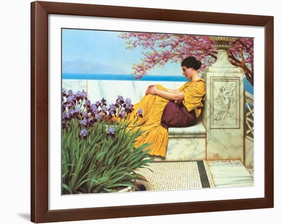 Under The Blossom That Hangs On The Bough, c.1917-John William Godward-Framed Art Print