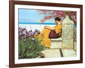 Under The Blossom That Hangs On The Bough, c.1917-John William Godward-Framed Art Print