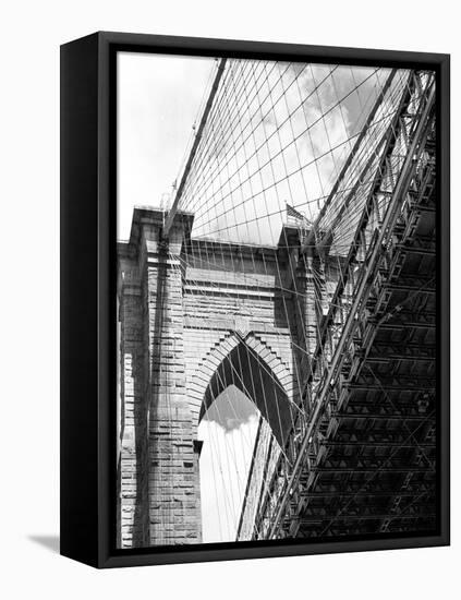 Under the Brooklyn Bridge-Phil Maier-Framed Stretched Canvas