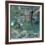 Under the Cherry Tree, the Bridge at Grez, 1884-Sir John Lavery-Framed Giclee Print