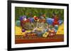 Under the Christmas Tree-Janet Pidoux-Framed Giclee Print