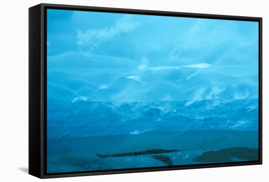 Under the Glacier, Perito Moreno, Argentina, South America-Mark Chivers-Framed Stretched Canvas