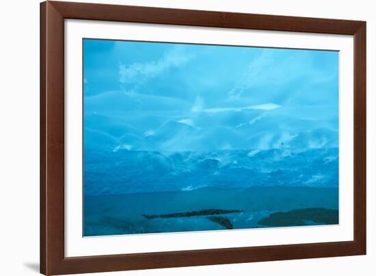 Under the Glacier, Perito Moreno, Argentina, South America-Mark Chivers-Framed Photographic Print