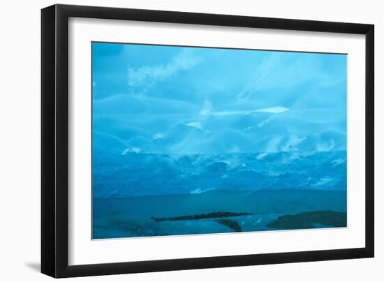 Under the Glacier, Perito Moreno, Argentina, South America-Mark Chivers-Framed Photographic Print