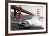 Under the Golden Gate Bridge, San Francisco (BW)-Gasoline Images-Framed Giclee Print