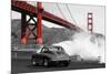 Under the Golden Gate Bridge, San Francisco (BW)-Gasoline Images-Mounted Giclee Print