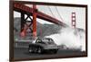 Under the Golden Gate Bridge, San Francisco (BW)-Gasoline Images-Framed Giclee Print