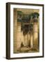 Under the Grand Portico, Philae-David Roberts-Framed Giclee Print