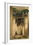 Under the Grand Portico, Philae-David Roberts-Framed Giclee Print