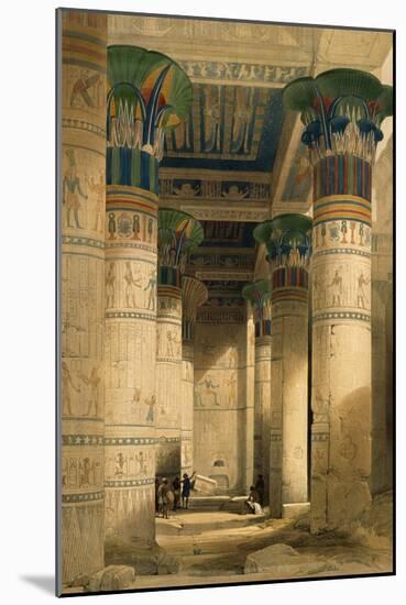 Under the Grand Portico, Philae-David Roberts-Mounted Giclee Print