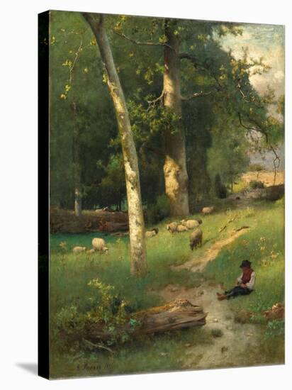 Under the Greenwood, 1881-George Jnr. Inness-Stretched Canvas