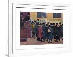 Under the Hammer c.1913-Robert Polhill Bevan-Framed Premium Giclee Print