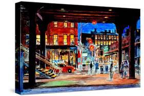 Under the Highline at Night, From the Whitney Museum, 2018-Anthony Butera-Stretched Canvas