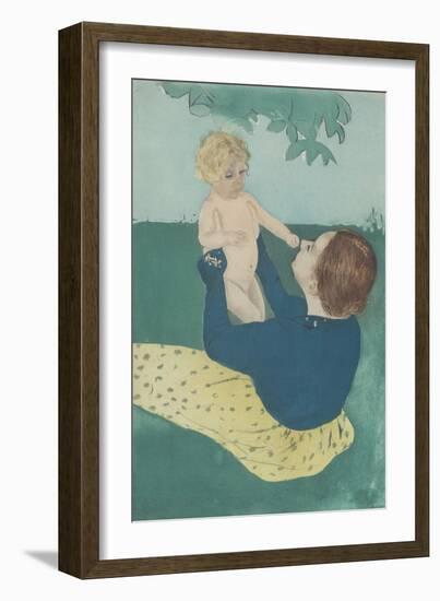 Under the Horse-Chestnut Tree, 1895-Mary Cassatt-Framed Art Print