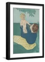 Under the Horse-Chestnut Tree, 1895-Mary Cassatt-Framed Art Print