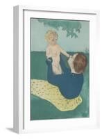 Under the Horse-Chestnut Tree, 1895-Mary Cassatt-Framed Art Print