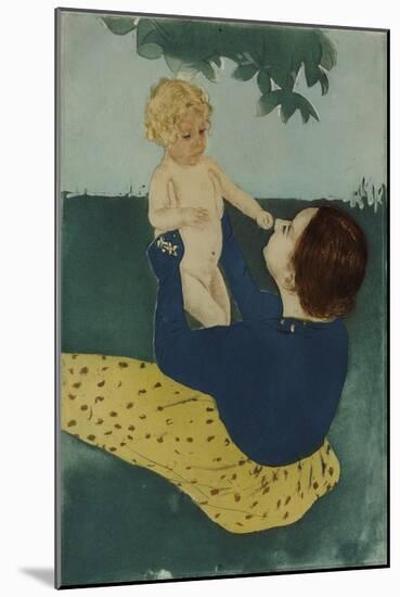 Under the Horse Chestnut Tree, 1896-7-Mary Cassatt-Mounted Giclee Print