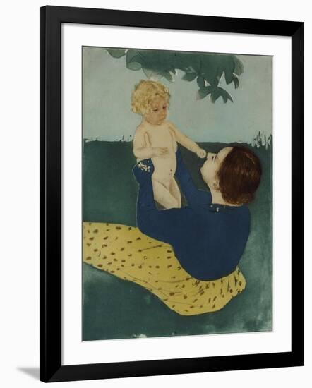 Under the Horse Chestnut Tree, 1896-7-Mary Cassatt-Framed Giclee Print