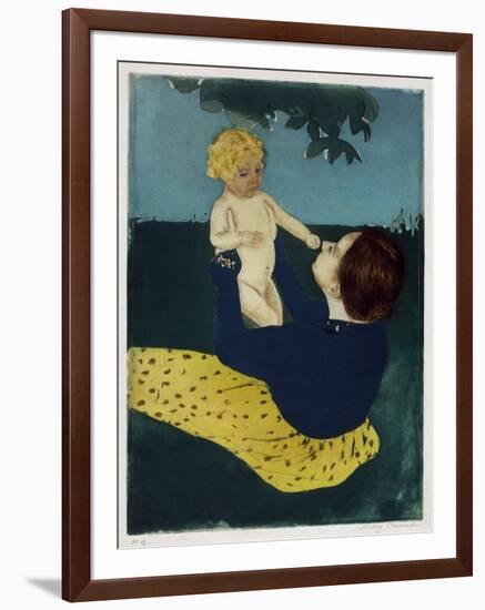 Under the Horse Chestnut Tree, C1898-Mary Cassatt-Framed Giclee Print