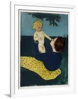 Under the Horse Chestnut Tree, C1898-Mary Cassatt-Framed Giclee Print