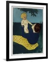 Under the Horse Chestnut Tree, C1898-Mary Cassatt-Framed Giclee Print