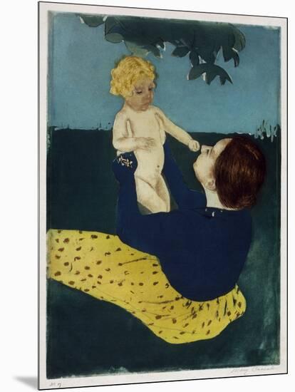 Under the Horse Chestnut Tree, C1898-Mary Cassatt-Mounted Giclee Print