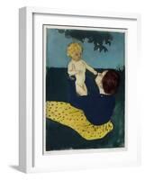 Under the Horse Chestnut Tree, C1898-Mary Cassatt-Framed Giclee Print