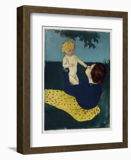 Under the Horse Chestnut Tree, C1898-Mary Cassatt-Framed Giclee Print