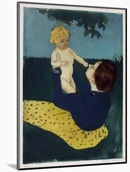 Under the Horse Chestnut Tree, C1898-Mary Cassatt-Mounted Giclee Print