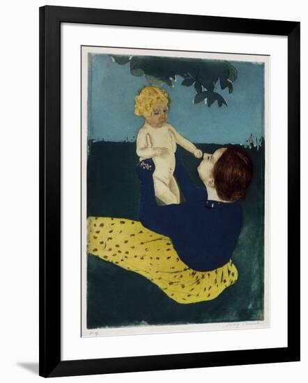 Under the Horse Chestnut Tree, C1898-Mary Cassatt-Framed Giclee Print