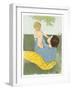 Under the Horse-Chestnut Tree-Mary Cassatt-Framed Giclee Print