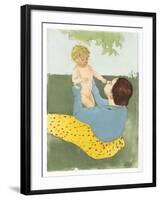 Under the Horse-Chestnut Tree-Mary Cassatt-Framed Giclee Print