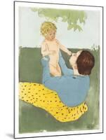 Under the Horse-Chestnut Tree-Mary Cassatt-Mounted Giclee Print