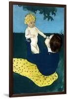 Under the Horse Chestnut Tree-Mary Cassatt-Framed Art Print