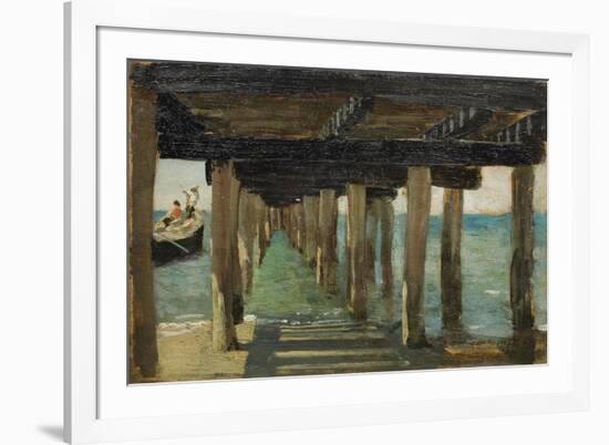 Under the Jetty-Henry Scott Tuke-Framed Giclee Print