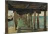 Under the Jetty-Henry Scott Tuke-Mounted Giclee Print