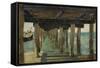 Under the Jetty-Henry Scott Tuke-Framed Stretched Canvas