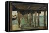 Under the Jetty-Henry Scott Tuke-Framed Stretched Canvas