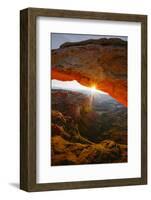 Under The Mesa Arch, Canyon lands Moab Utah-Vincent James-Framed Photographic Print